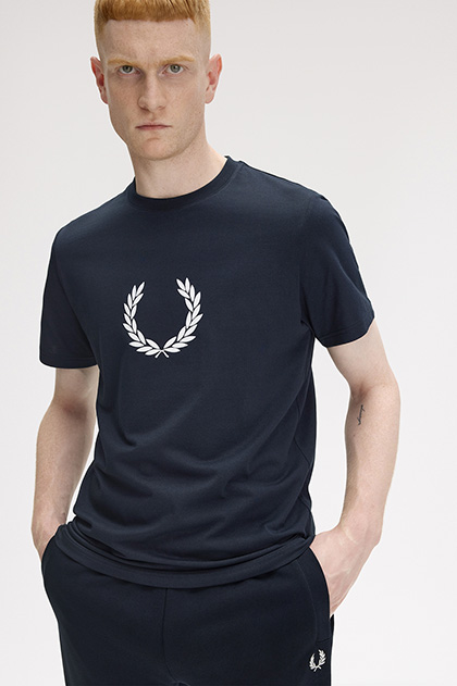 Flocked Laurel Wreath T-Shirt
