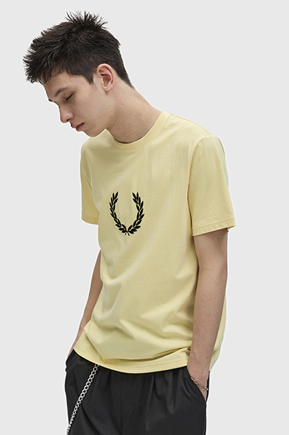 Flocked Laurel Wreath T-Shirt