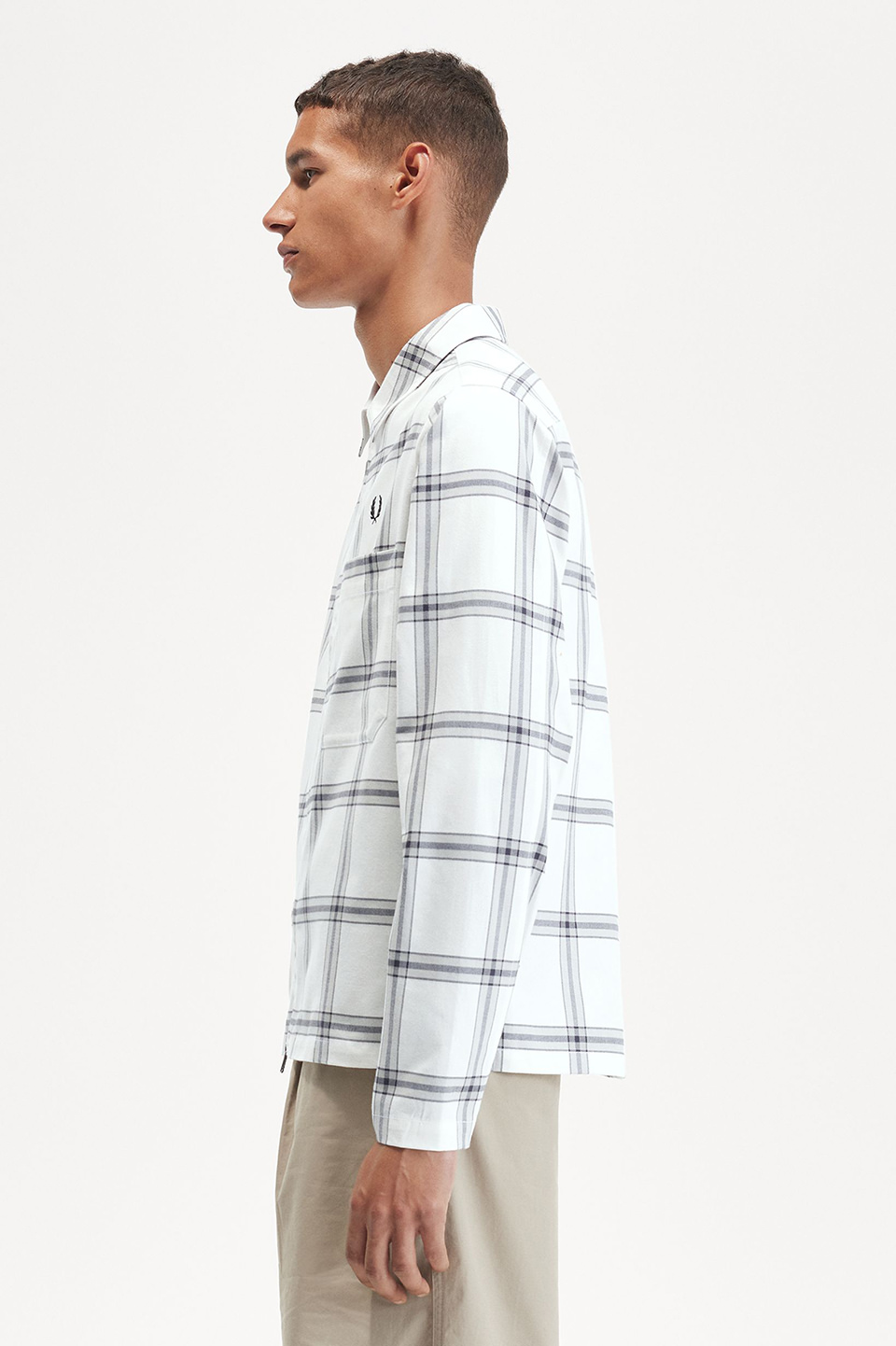 Oversized Overshirt(M 129 ： SNOW WHITE): | FRED PERRY JAPAN
