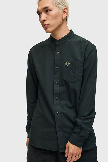 #11 フレッドペリー　グリーンストライプ　サイズM 1952 Zip Through Sweatshirt(M X87：LABEL GREEN): | FRED