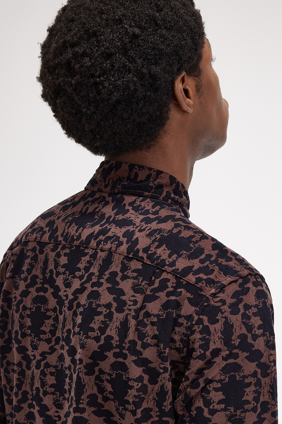 フレッドペリー ポロシャツ U53. CARRINGTON Repeat Print Corduroy Shirt(S U53：CARRINGTON ROAD BRICK