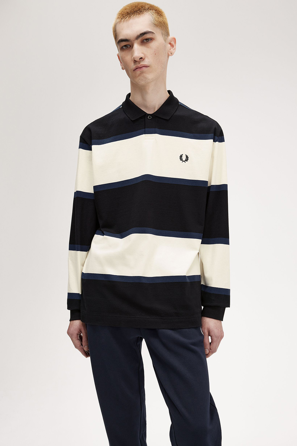 The Fred Perry Shirt - M3636(S 200：WHITE): | FRED PERRY