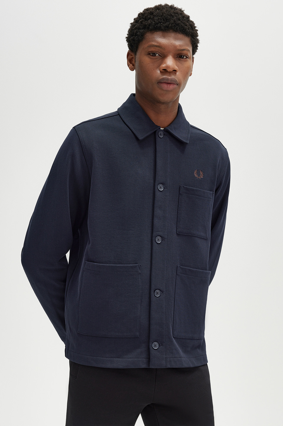 Heavyweight Sweat Overshirt(M 608：NAVY): | FRED PERRY JAPAN
