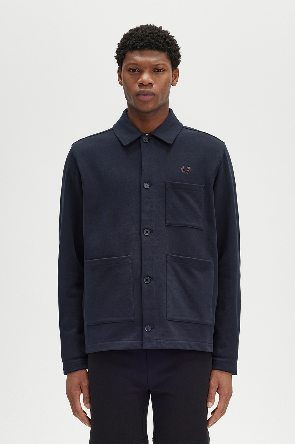 Heavyweight Sweat Overshirt(M 608：NAVY): | FRED PERRY JAPAN