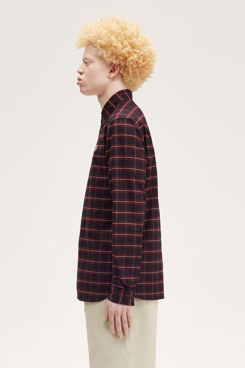 Brushed Oxford Tartan Shirt(S K22：OX BLOOD): | FRED PERRY