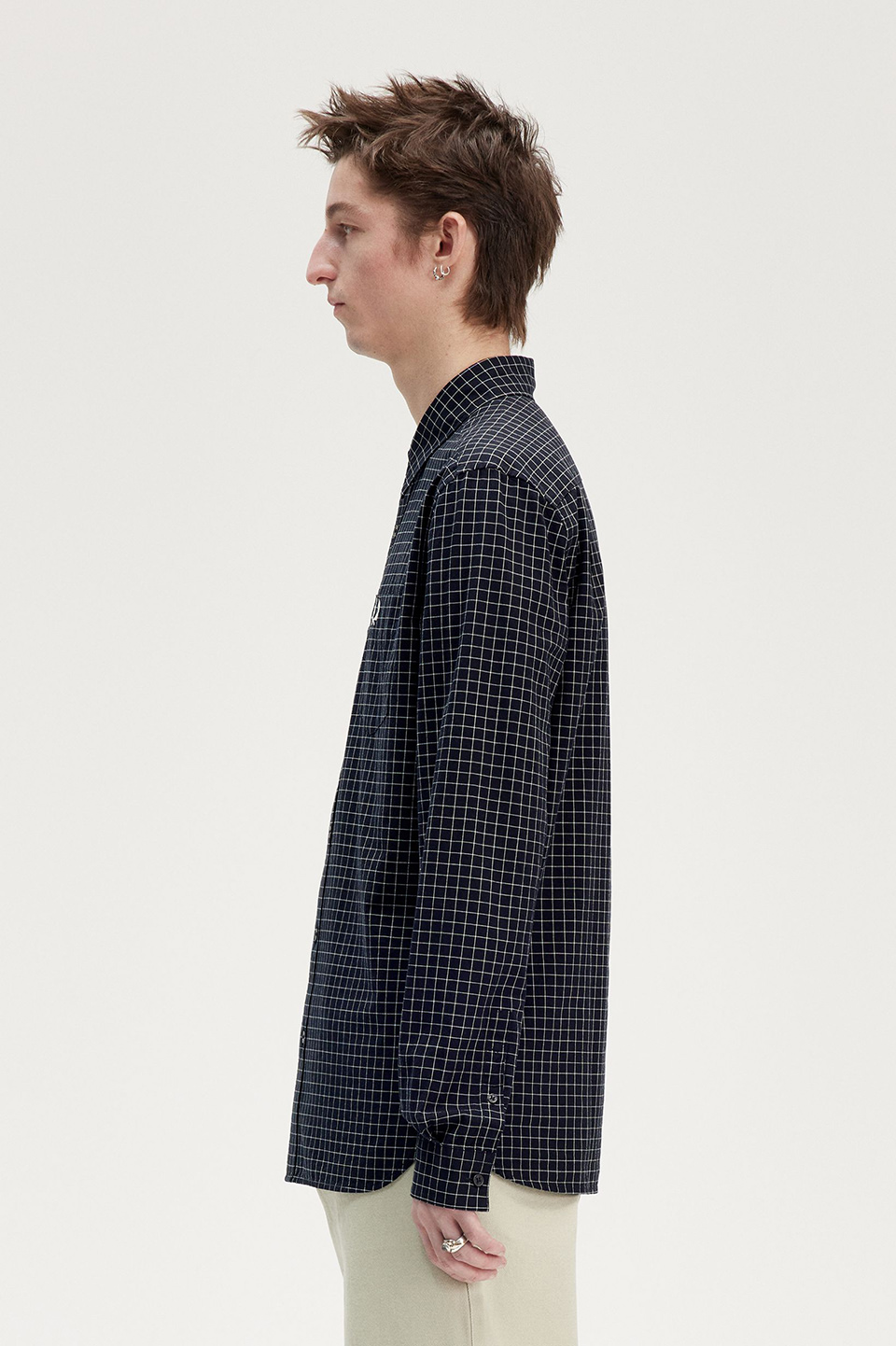 Grid Check Shirt(S 102：BLACK): | FRED PERRY JAPAN