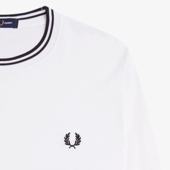 Twin Tipped Long Sleeve T-Shirt(S 102:BLACK): | FRED PERRY Twin Tipped Long Sleeve T-Shirt(S 102:BLACK): | FRED PERRY