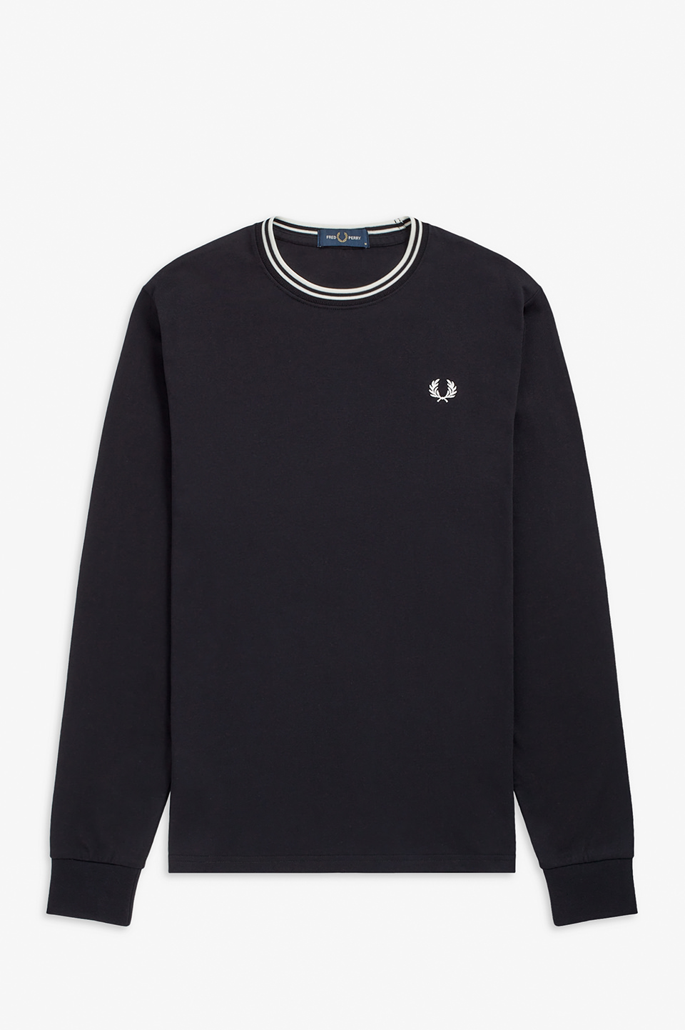 Twin Tipped Long Sleeve T-Shirt(S 102：BLACK): | FRED PERRY JAPAN