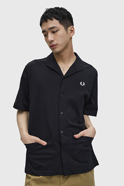 Mesh Button Through Shirt