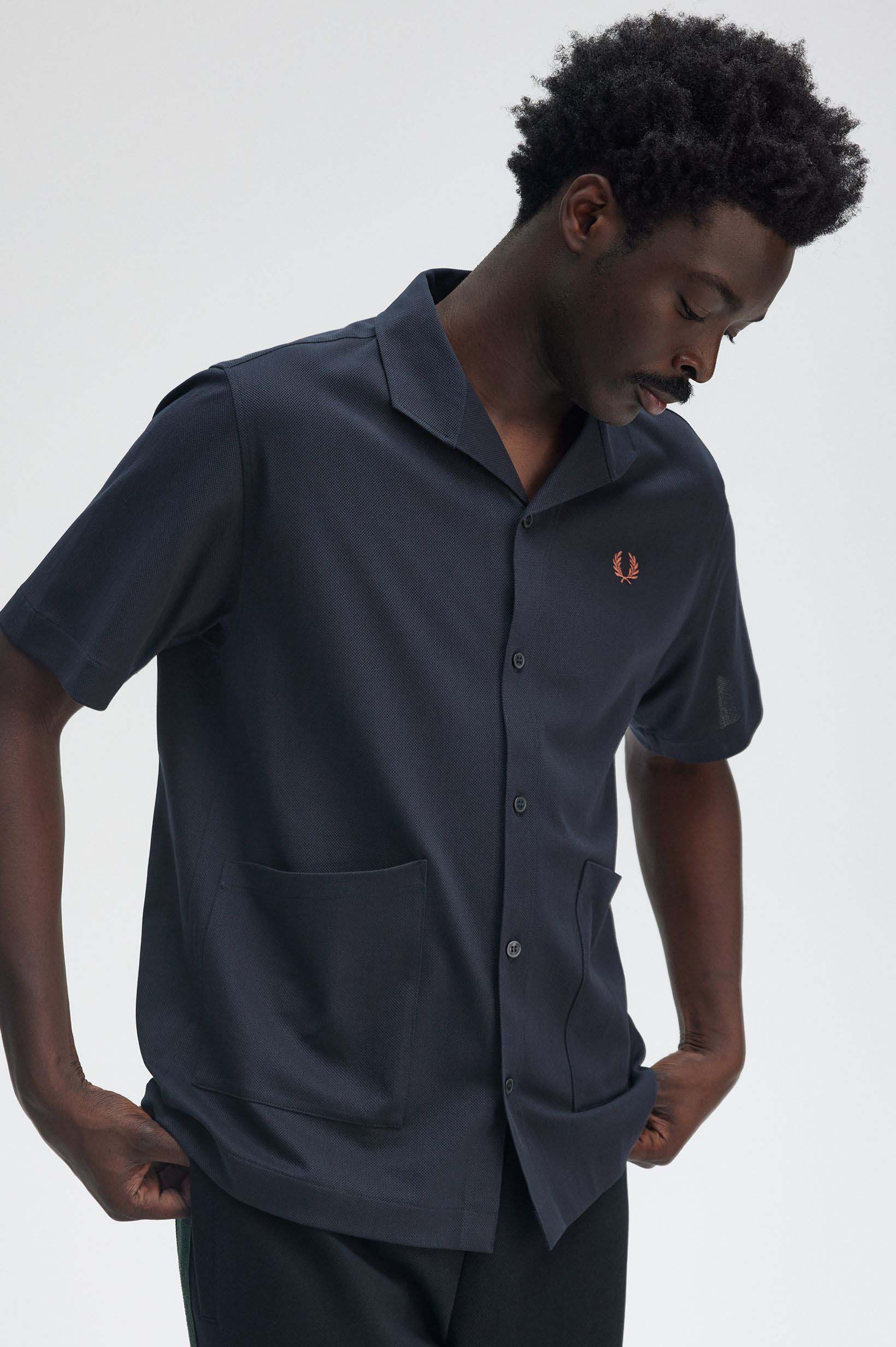 Mesh Button Through Shirt