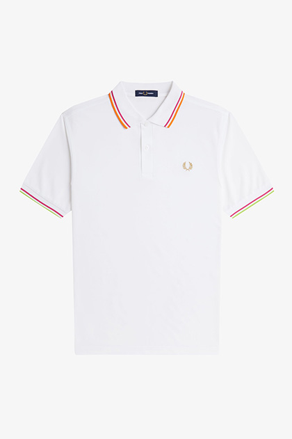 FRED PERRY スポーツウェア M ホワイト|イエロー