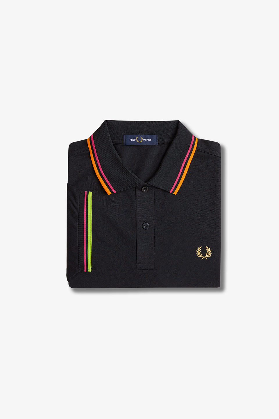 Twin Tipped Fred Perry Tennis Shirt(M 102：BLACK): | FRED
