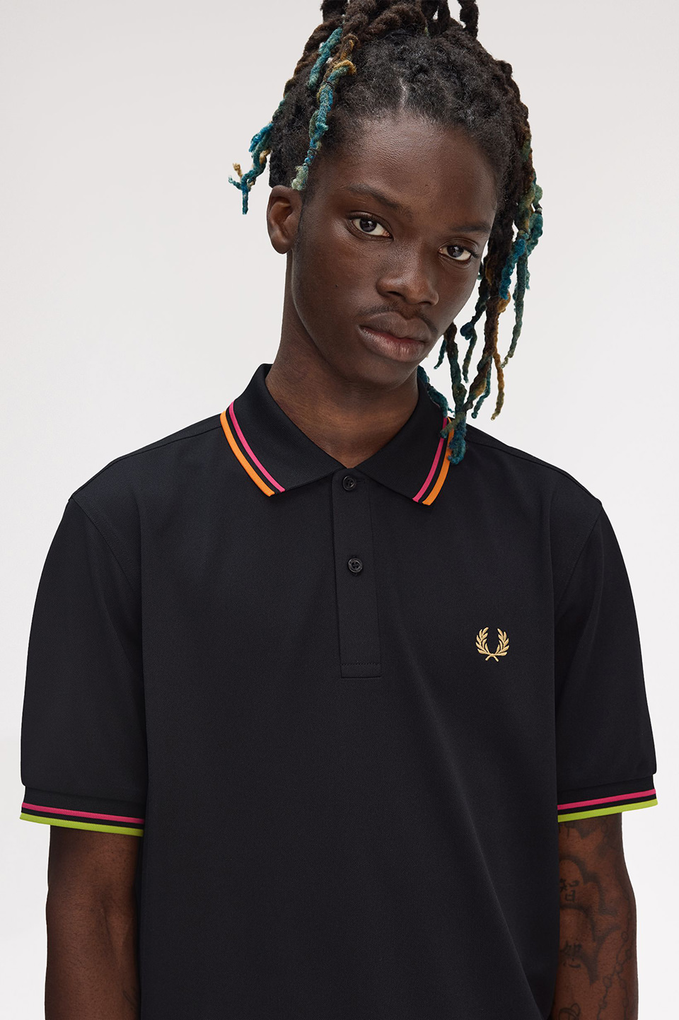 トップス FREDPERRY Twin Tipped Fred Perry Tennis Shirt(M 102：BLACK): | FRED