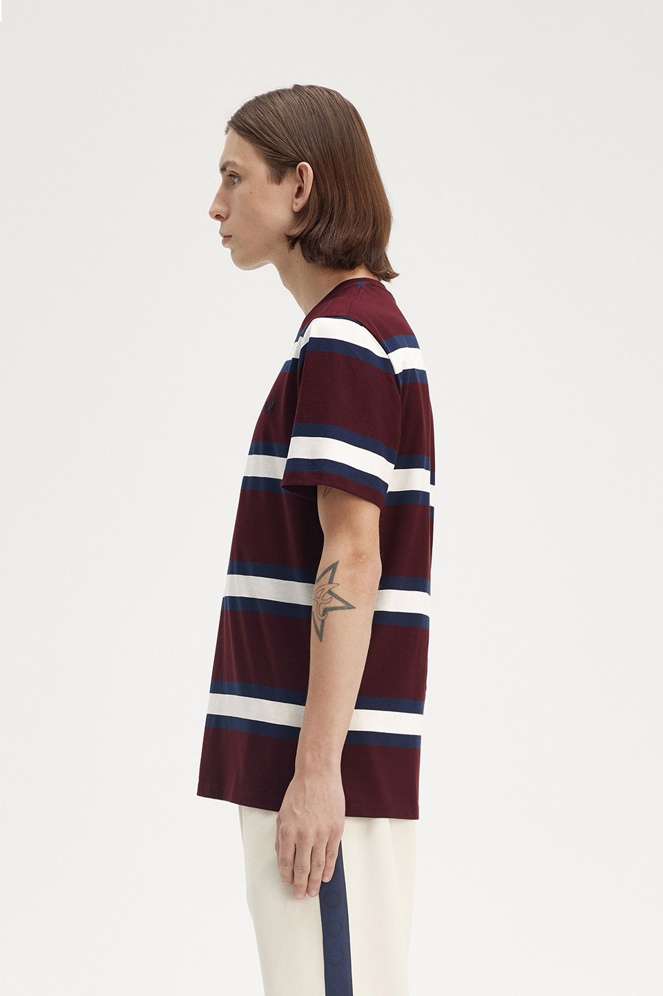 Bold Stripe T-Shirt(M K22：OX BLOOD): | FRED PERRY JAPAN