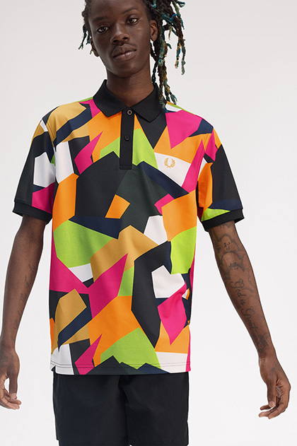 Printed Fred Perry Tennis Shirt