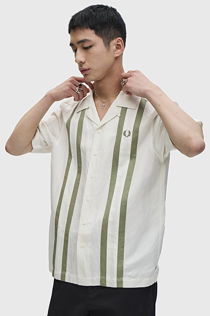 Panelled Linen Blend Shirt