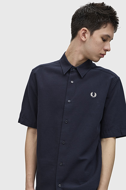 Textured Seersucker Shirt