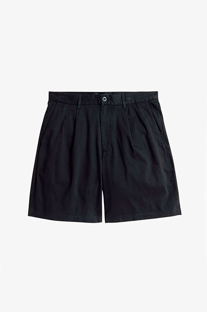 Long Pleated Shorts