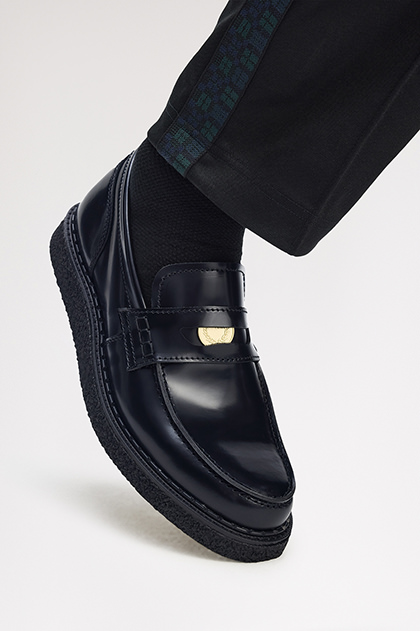 George Cox X Fred Perry Penny Loafer Leather