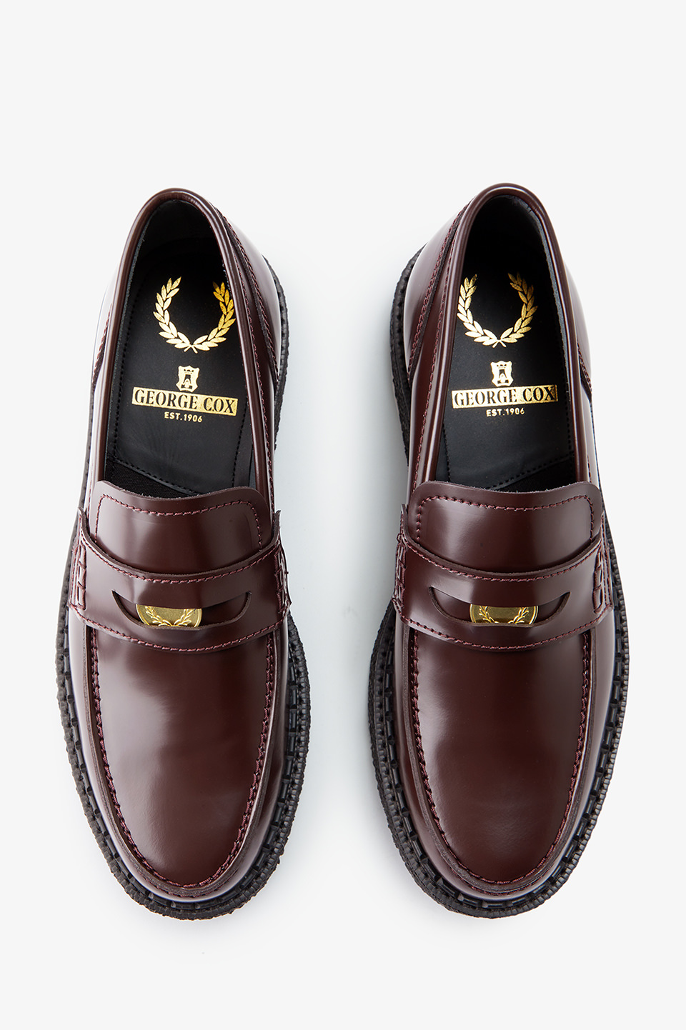George Cox X Fred Perry Penny Loafer Leather