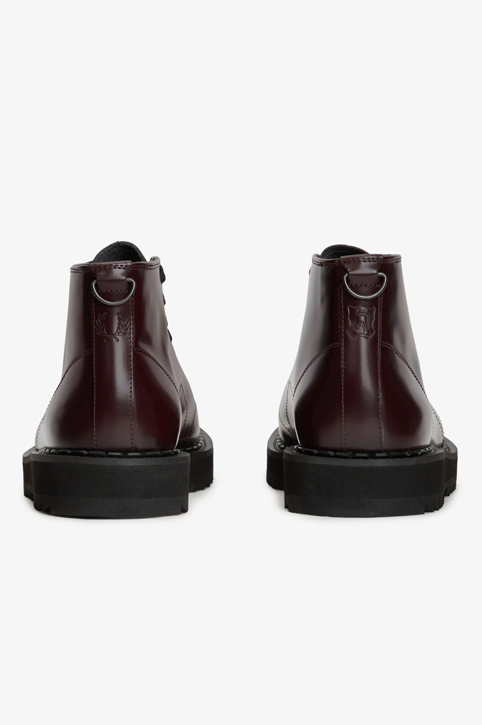 George Cox X Fred Perry Monkey Boot Leather 597:OXBLOOD 240