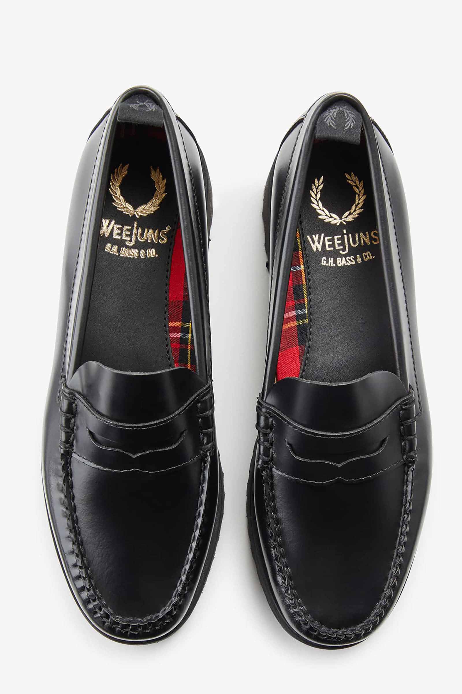 WEEJUNS G.H.BASS & CO.フレッド ペリー ローファー 黒 WEEJUNS G.H.BASS & CO.フレッド ペリー ローファー 黒