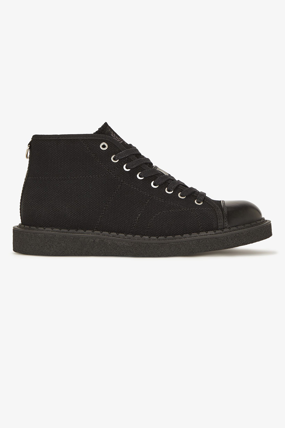 George Cox X Fred Perry Heavy Canvas Monkey Boots(260 102：BLACK