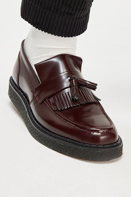 George Cox Tassel Loafer Leather