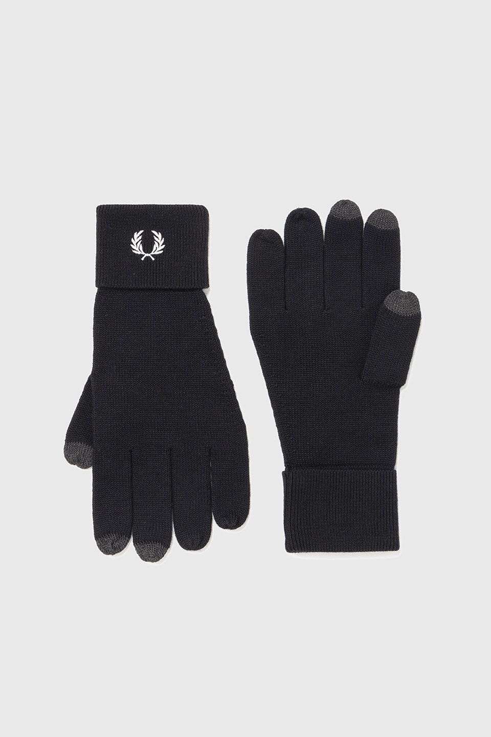 Classic Merino Wool Gloves(M 843：BLACK / SNOW WHITE): | FRED