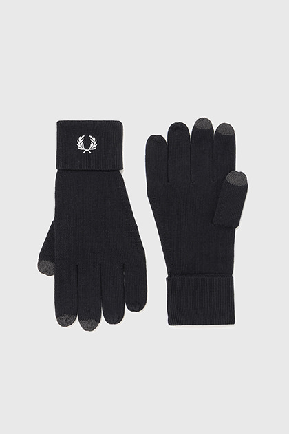 Classic Merino Wool Gloves(M 843：BLACK / SNOW WHITE): | FRED