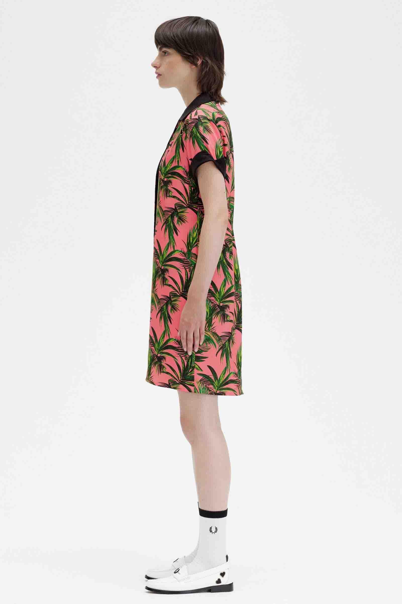 Amy Winehouse Palm Print Shirt Dress