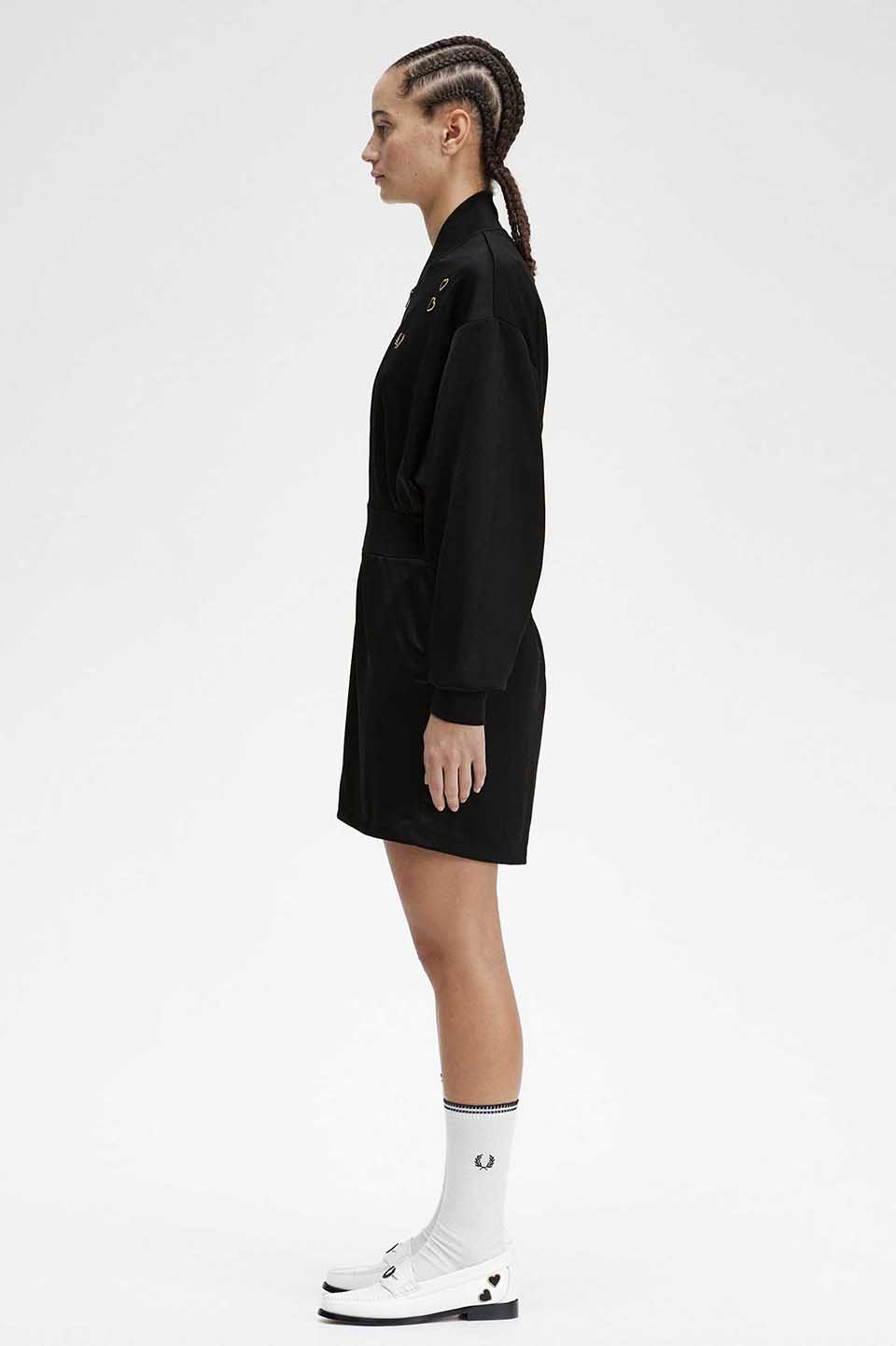 Amy Winehouse Zip Through Playsuit(10 102:BLACK): | FRED PERRY