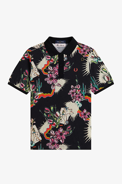 Amy Winehouse Printed Fred Perry Shirt