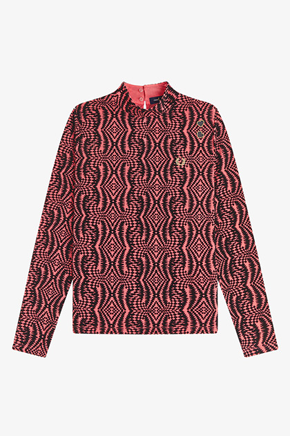 Amy Winehouse Flock Print Mesh Top