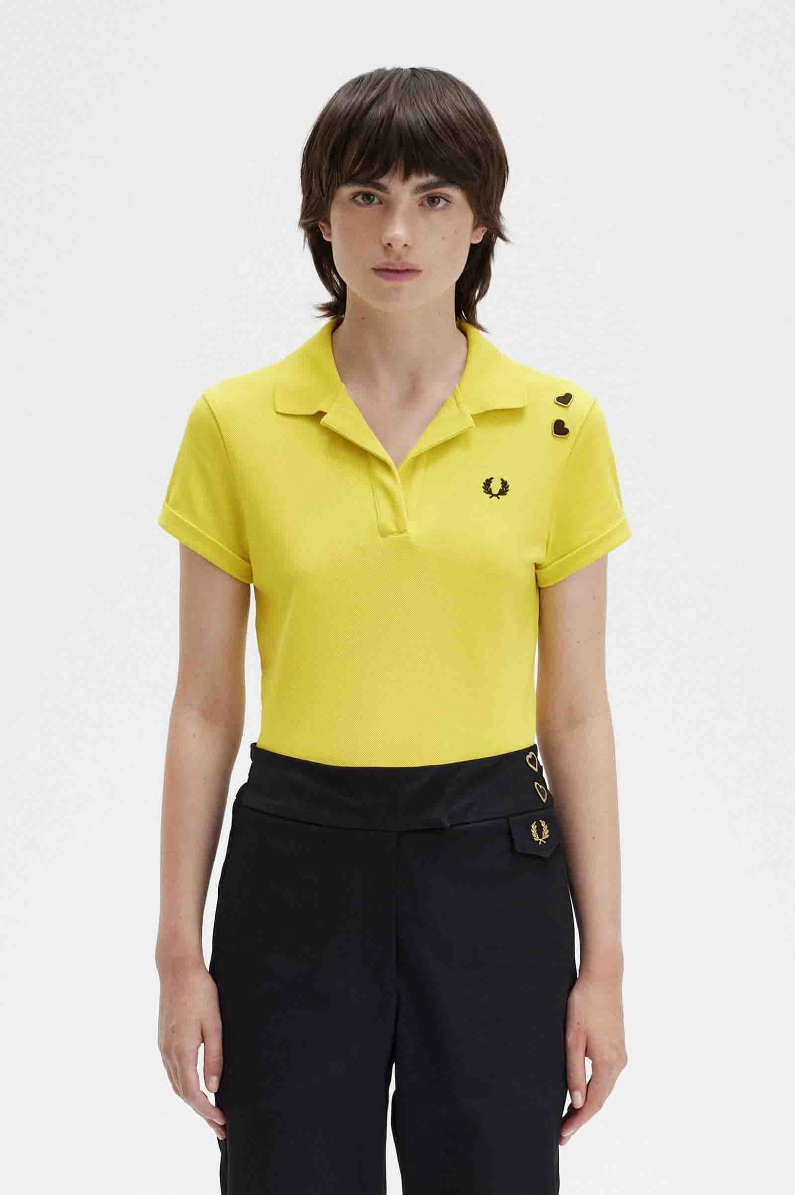 Amy Winehouse Open-Collar Pique Shirt