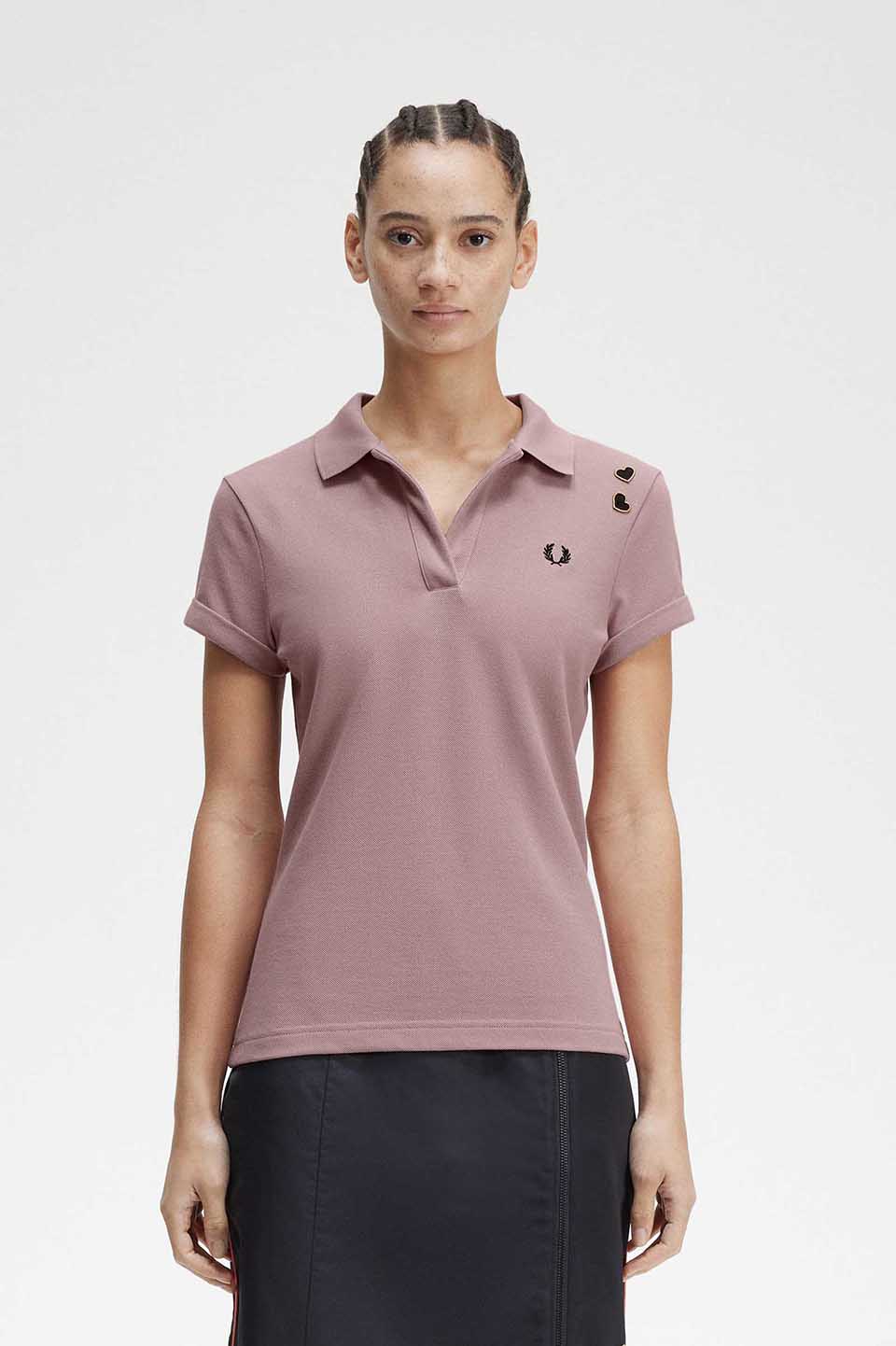 Amy Winehouse Open-Collar Pique Shirt