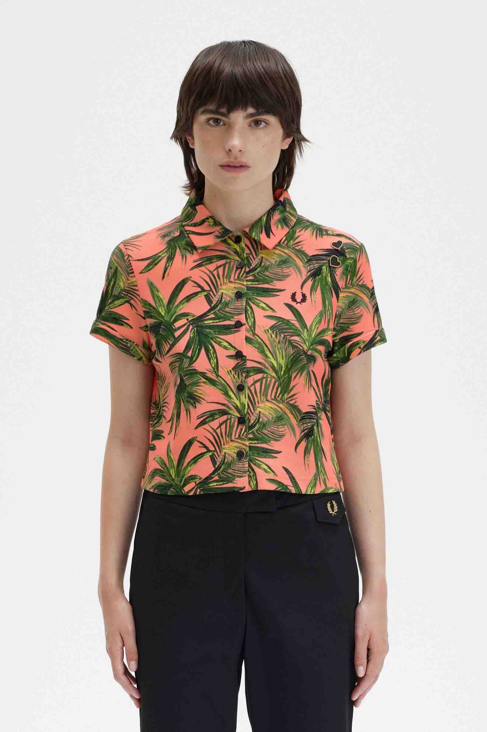Amy Winehouse Palm Print Pique Shirt