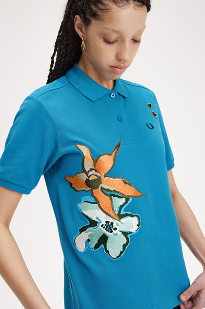 Amy Winehouse Embroidered Fred Perry Shirt