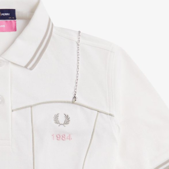 Ray Beams Bustier Fred Perry Shirt(10 129：SNOW WHITE