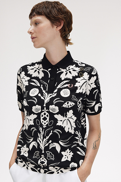 Amy Winehouse Printed Fred Perry Shirt