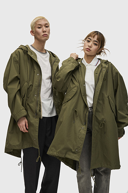 Oversized Fishtail Parka Jacket