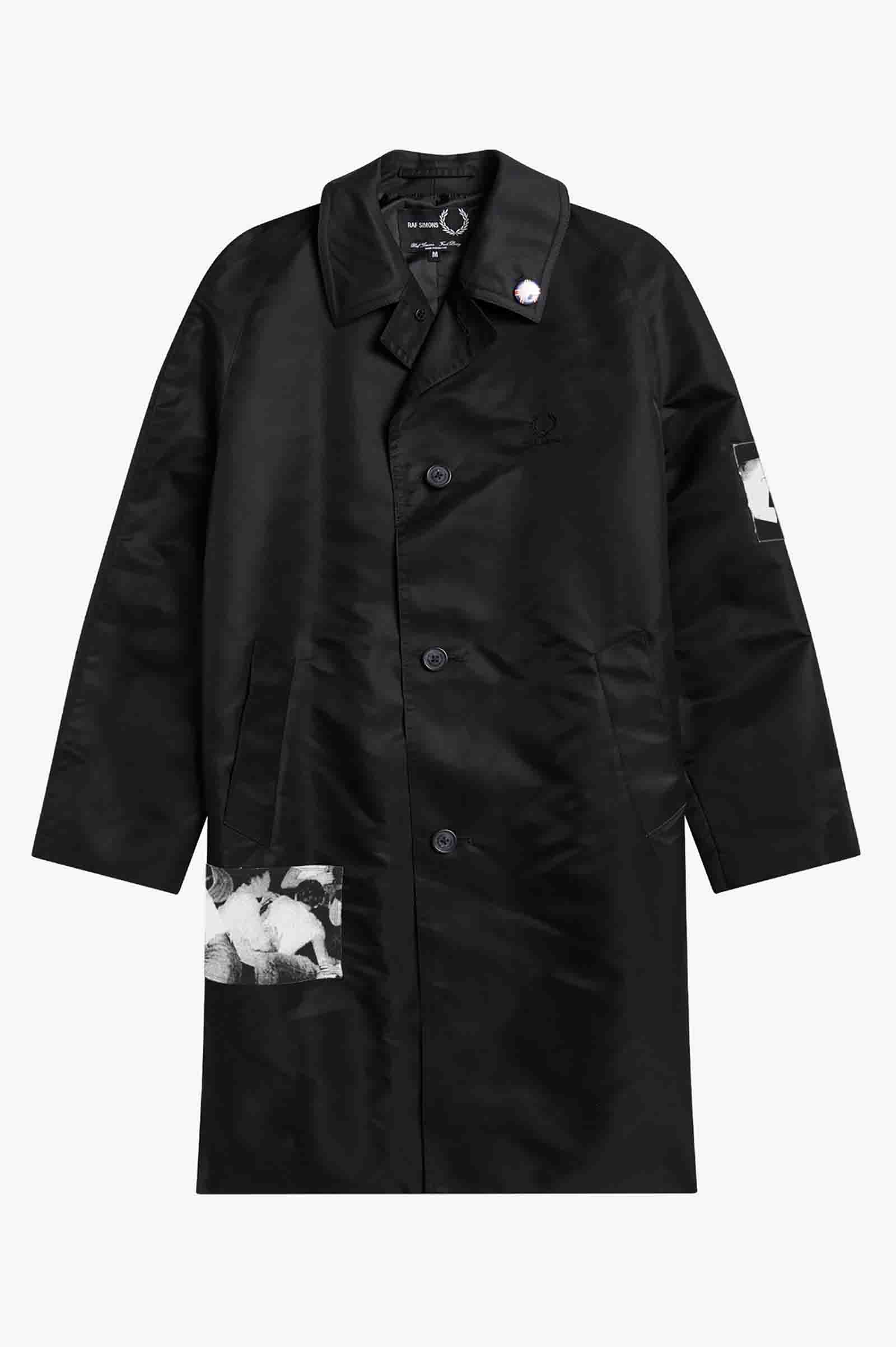 Raf Simons Single Breast Overcoat(S 102：BLACK): | FRED PERRY 