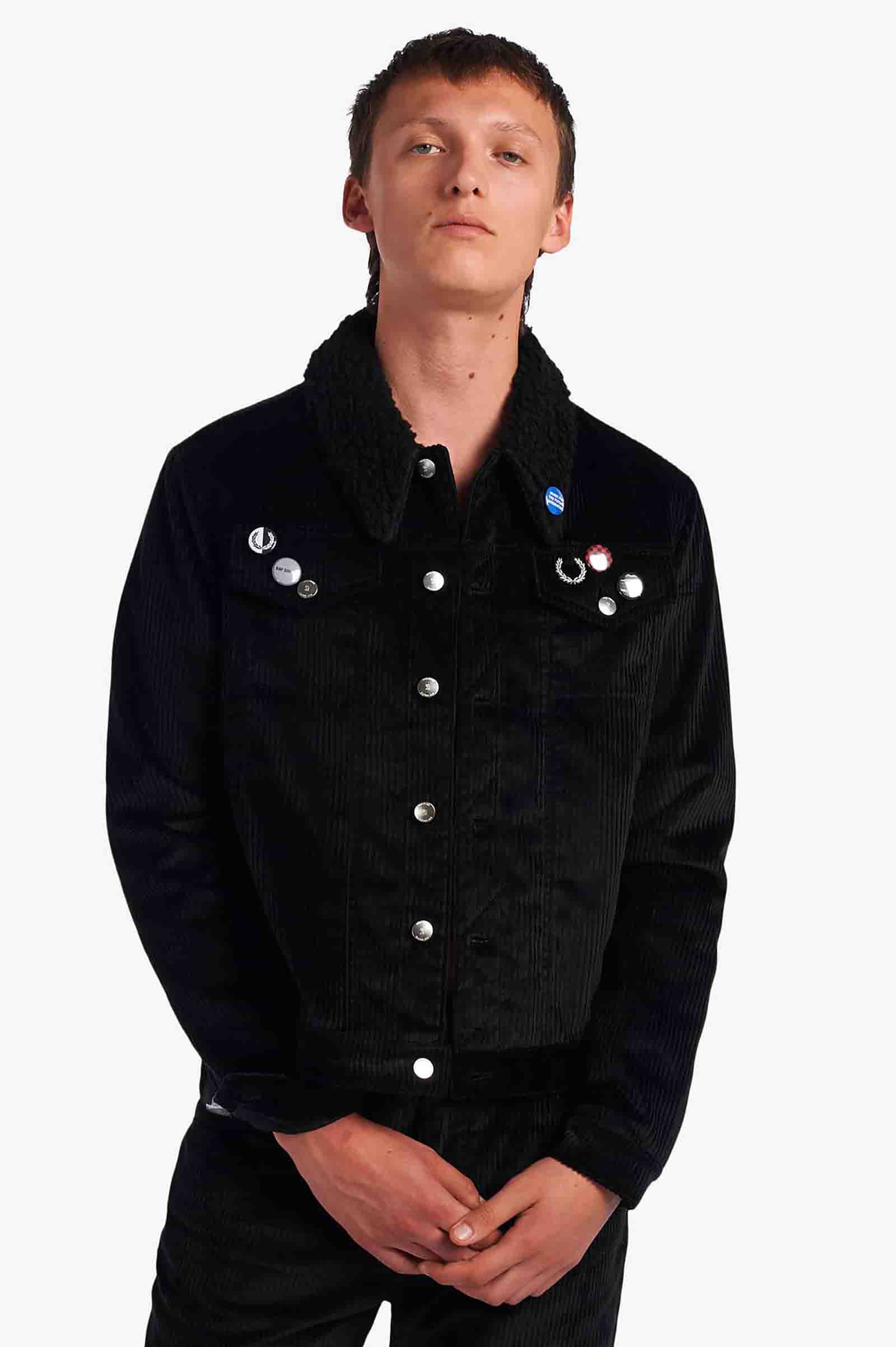 Raf Simons Padded Corduroy Jacket(S 102：BLACK): | FRED PERRY