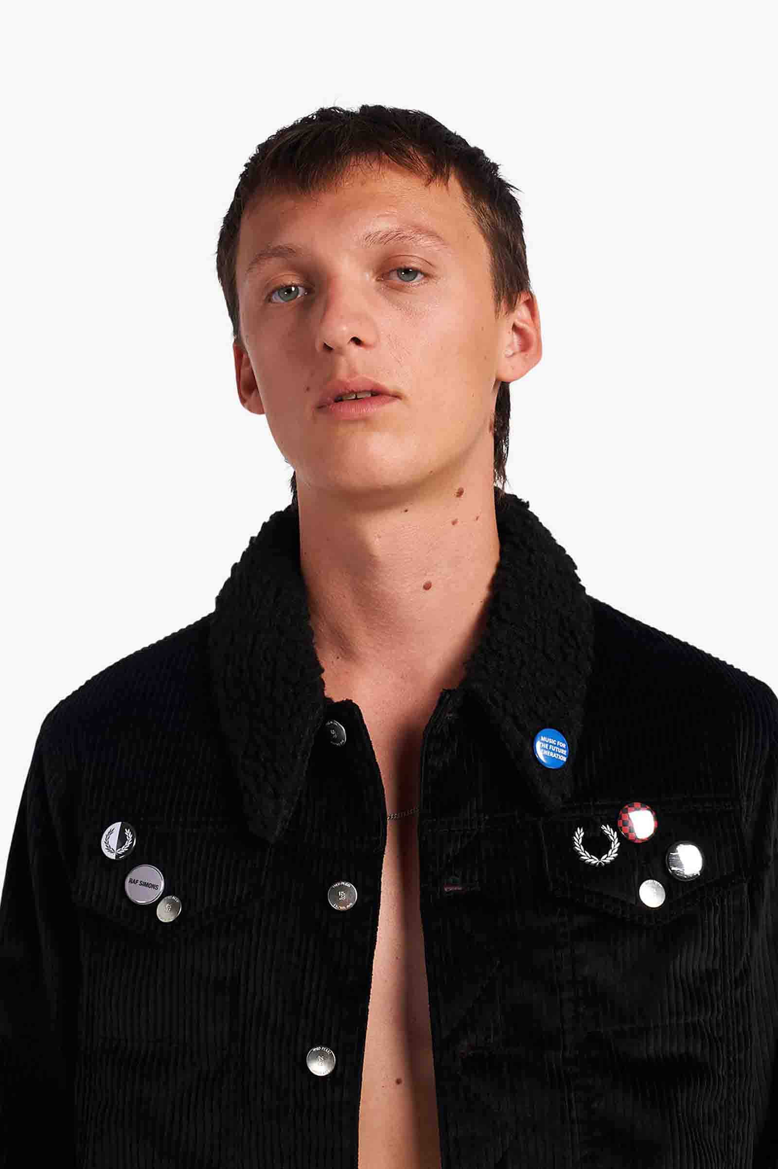 Raf Simons Padded Corduroy Jacket(S 102：BLACK): | FRED PERRY