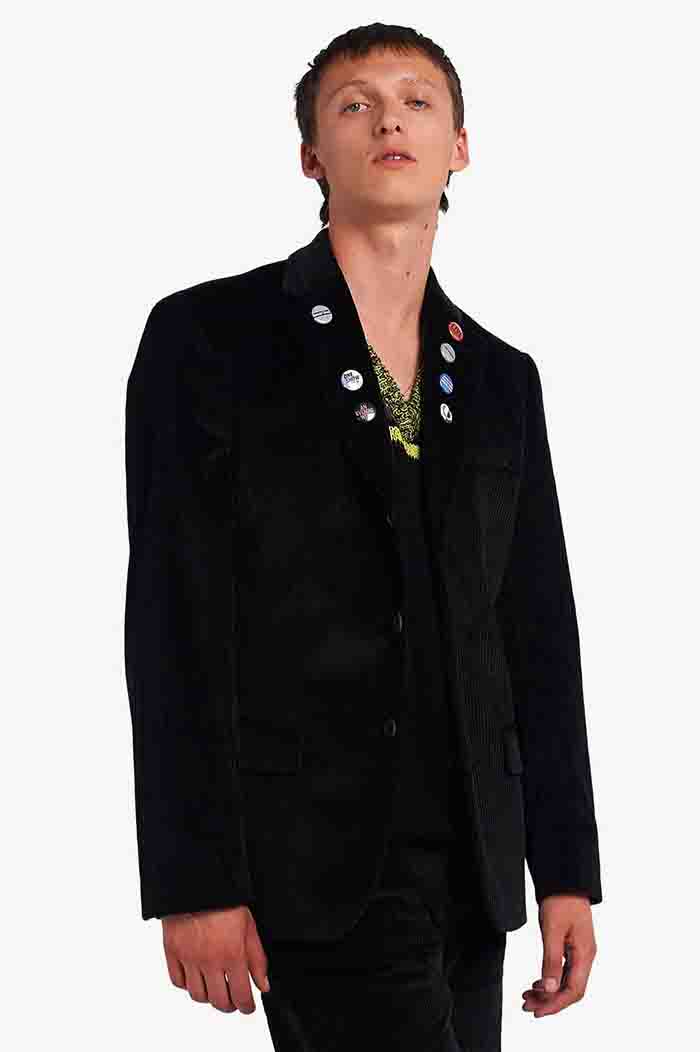 Raf Simons Jumbo Corduroy Blazer(S 102：BLACK): | FRED