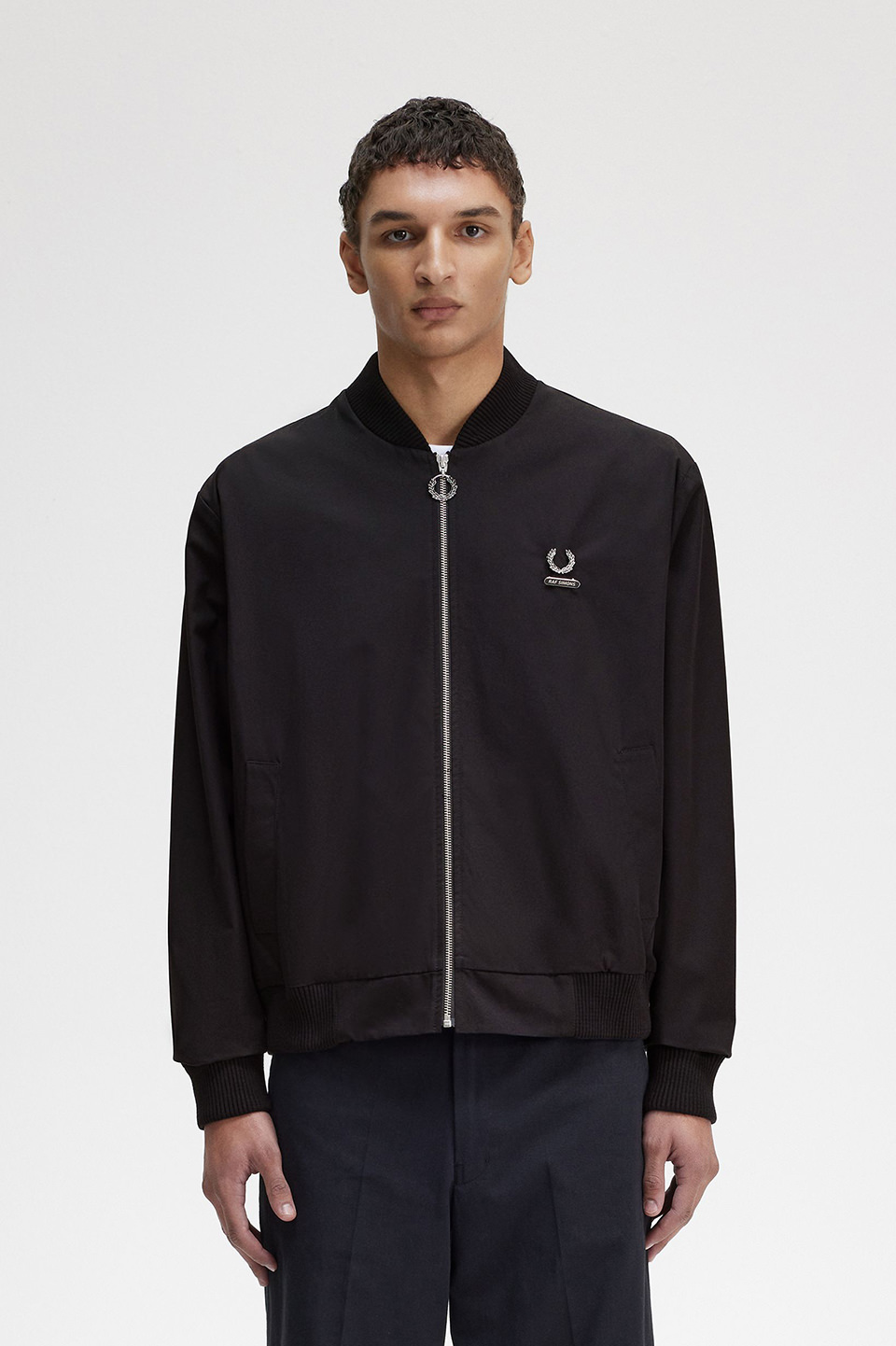 Raf Simons Printed Bomber Jacket(M 102：BLACK): | FRED PERRY JAPAN