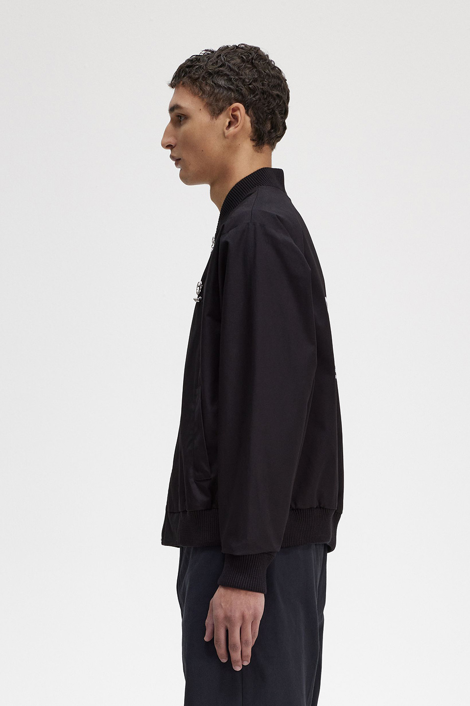 Raf Simons Printed Bomber Jacket(S 102：BLACK): | FRED PERRY JAPAN