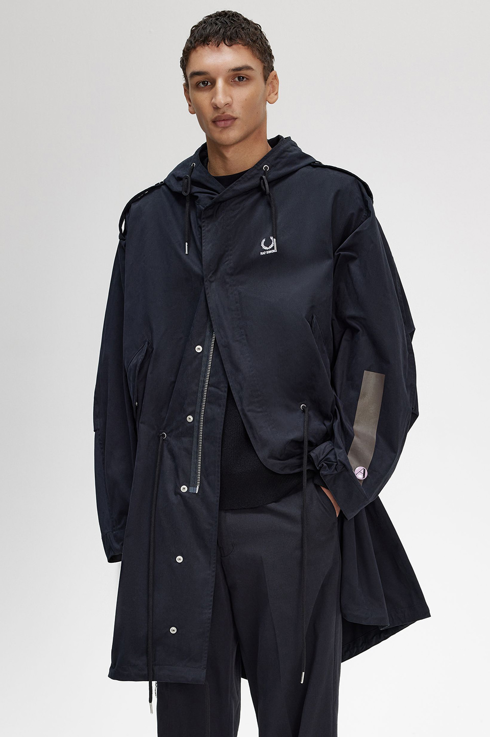 Raf Simons Printed Patch Parka(S 102：BLACK): | FRED PERRY JAPAN