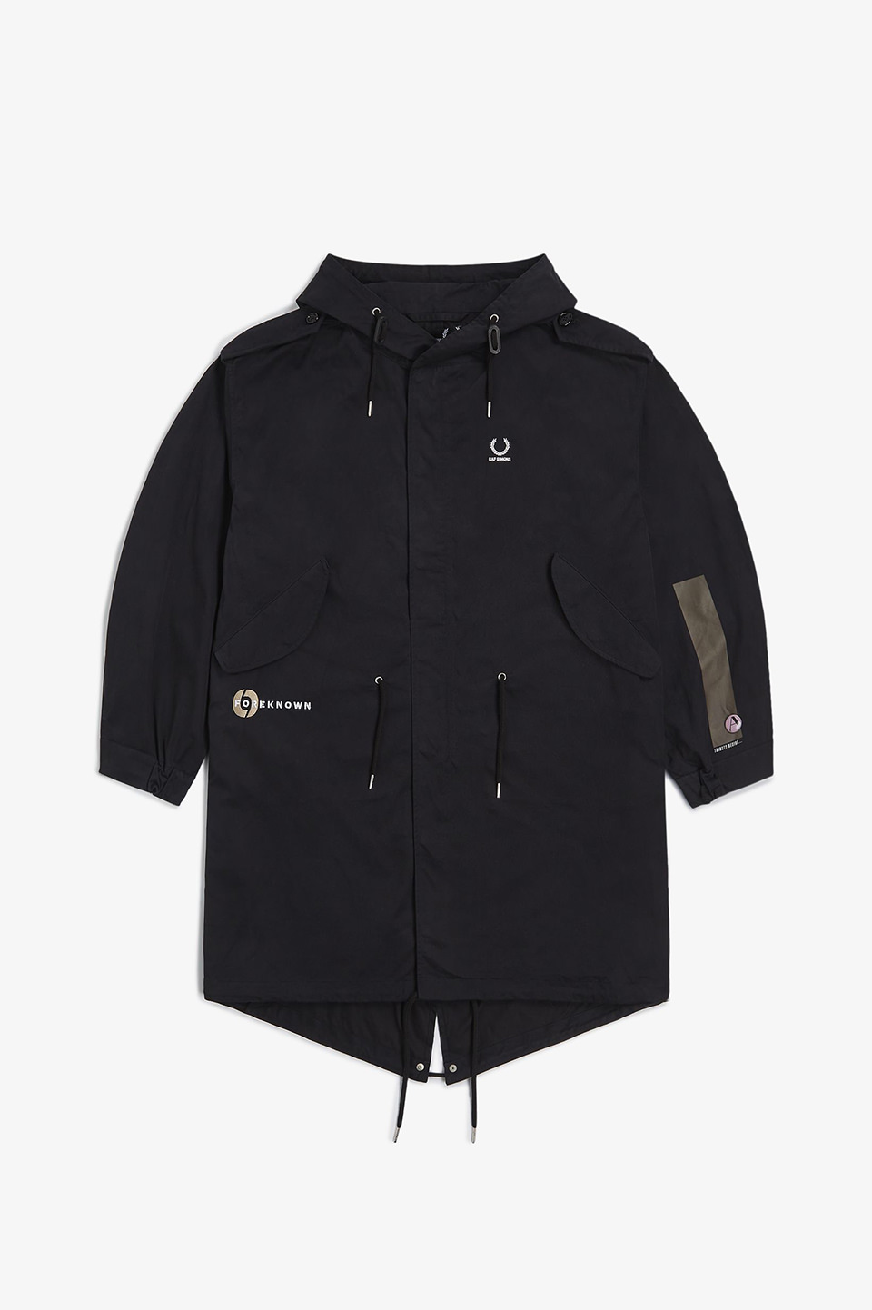 Raf Simons Printed Patch Parka(S 102：BLACK): | FRED PERRY JAPAN 