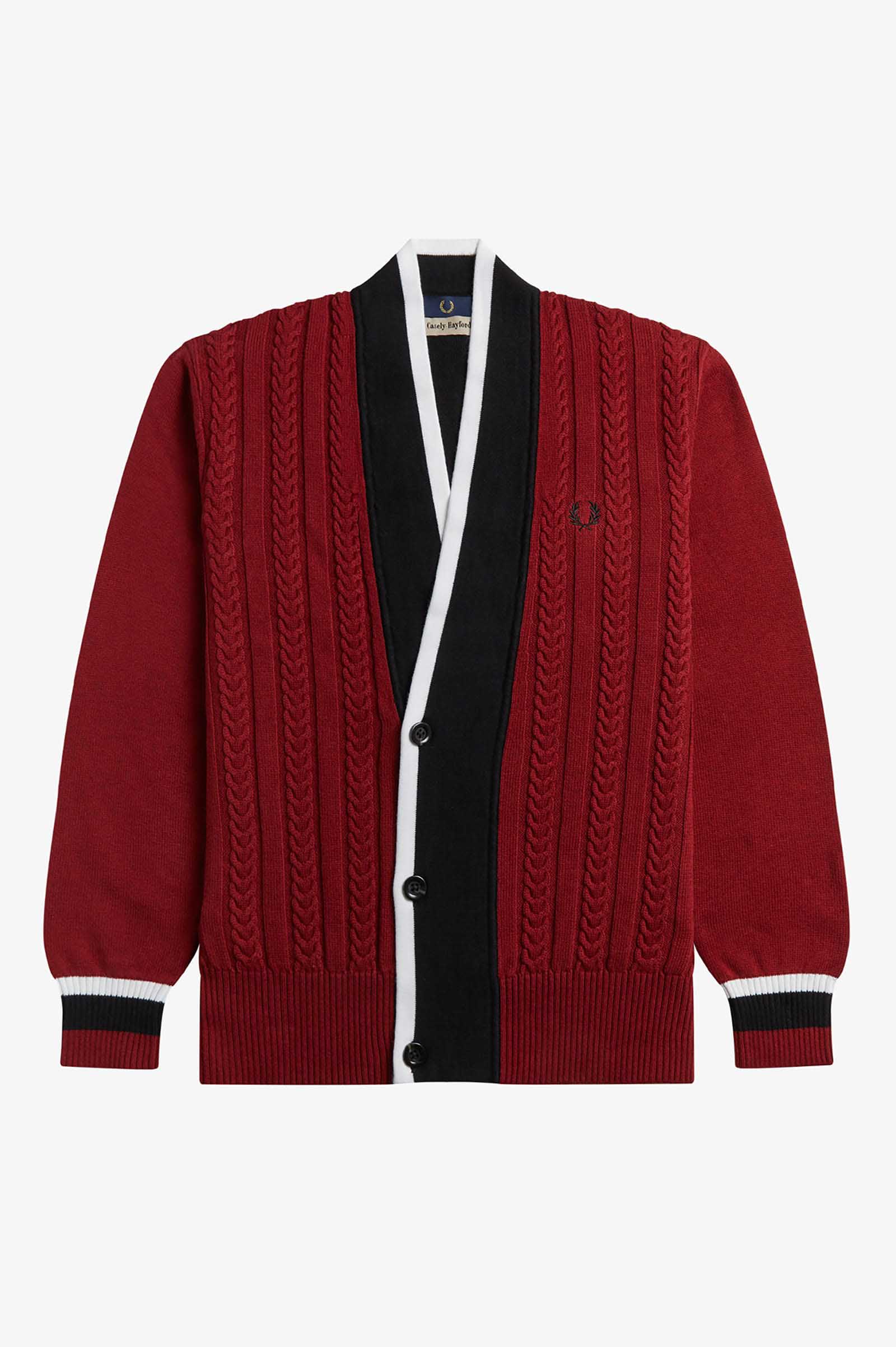 Casely-Hayford Cable Knit Cardigan(S K58：UPSDELL RED): | FRED ...